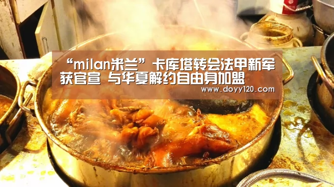 “milan米兰”卡库塔转会法甲新军获官宣 与华夏解约自由身加盟(图3) 米兰·(milan)中国官网