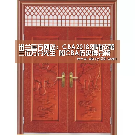 米兰官方网站:CBA2018刘炜成第三位万分先生 附CBA历史得分榜前十排名表(图3) 米兰官方网站